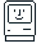 Old School Happy Mac.